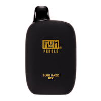 a bottle of fum people blue bazz icy